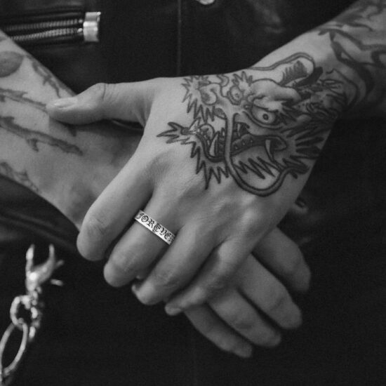 6MM CHROME HEARTS FOREVER RING