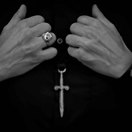 BUTTERFLY CROSS COCKTAIL RING