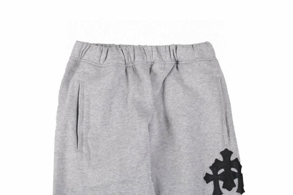 Chrome Hearts Leather Cross Patch Sweatpants