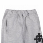 Chrome Hearts Leather Cross Patch Sweatpants