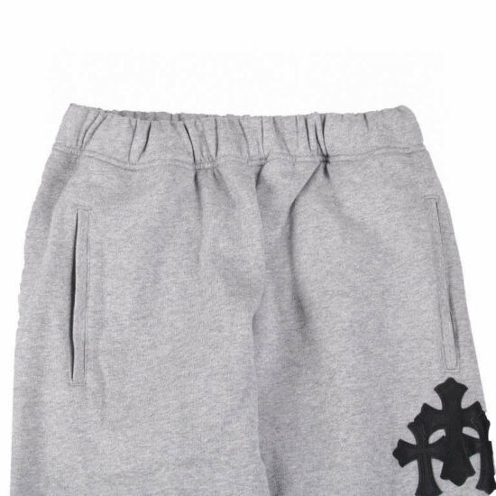 Chrome Hearts Leather Cross Patch Sweatpants