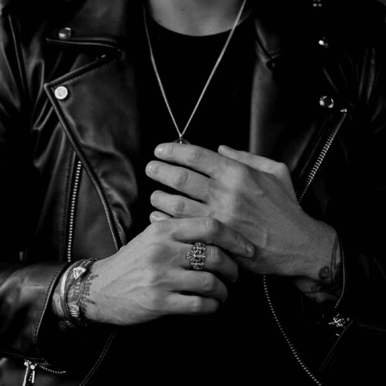 CHROME HEARTS CROSS CROWN RING 2