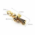 chromehearts cross charm 22k size