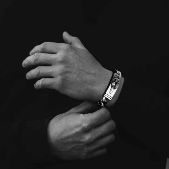 DOUBLE ID FANCY LINK BRACELET @2x