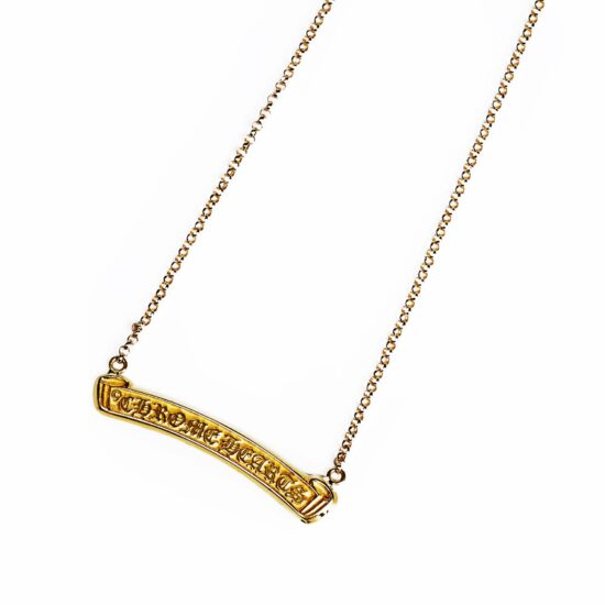 22K GOLD CH LOGO NECKLACE