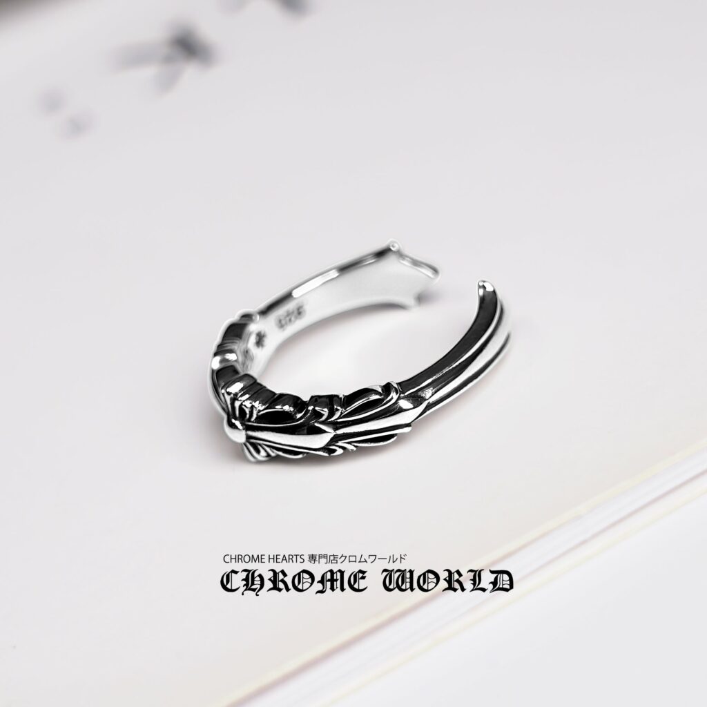 DOUBLE FLORAL CROSS RING