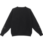 Chrome Hearts Leather Cross Patch Cashmere Sweater (Black)