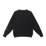 Chrome Hearts Leather Cross Patch Cashmere Sweater (Black)